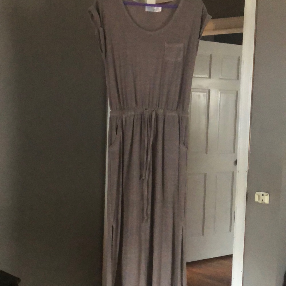 Tan maxi dress